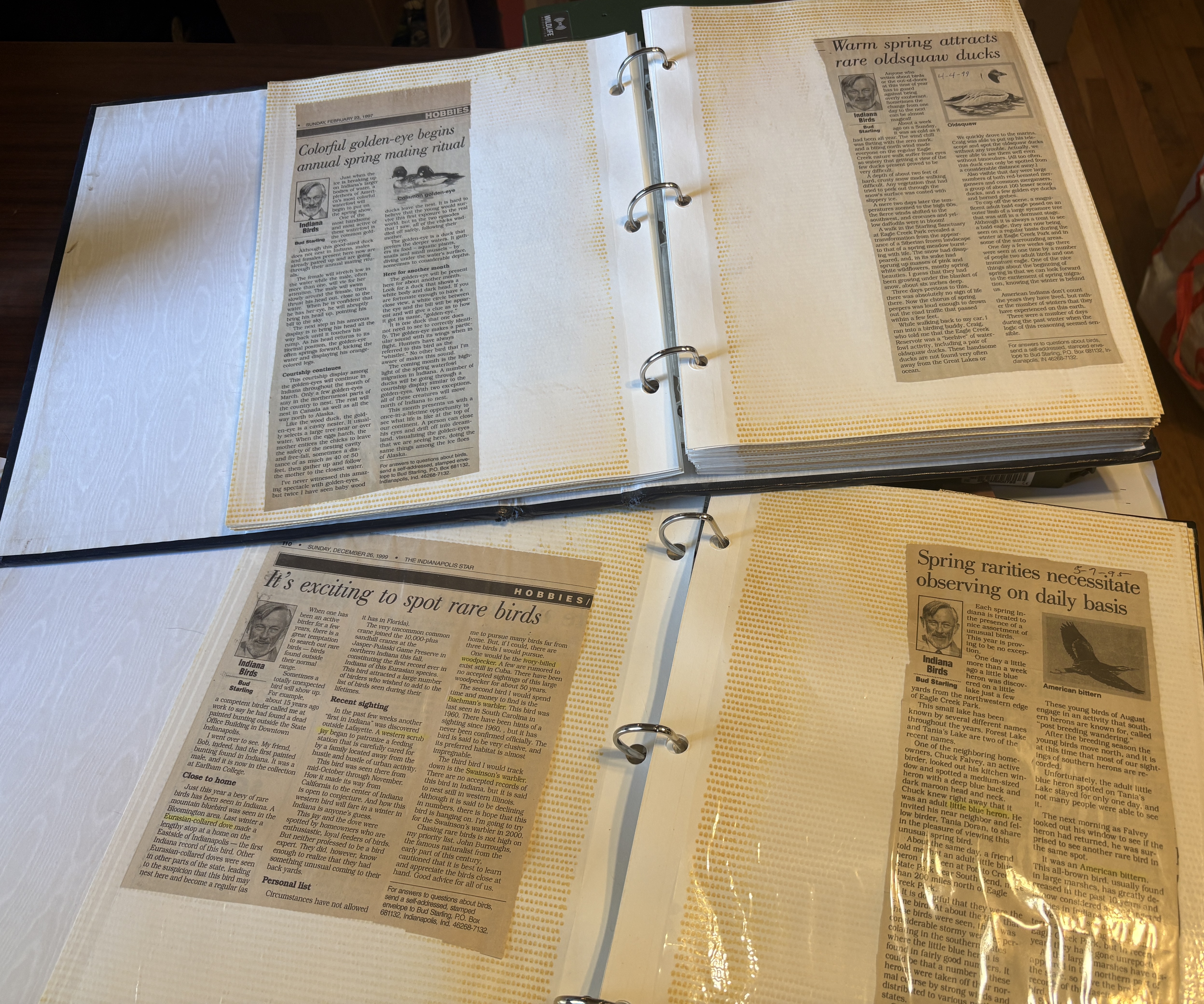 Bud Starling Articles